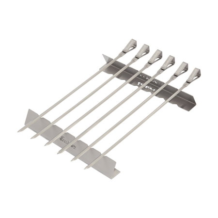 Set 6 tepuse din otel inoxidabil XL pentru gatit kebab si frigarui la gratar Enders 8808 [1]