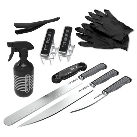 UZ GOSPODĂRESC - Set cutite, termometru si ustensile pentru gratar Pit Boss 41129