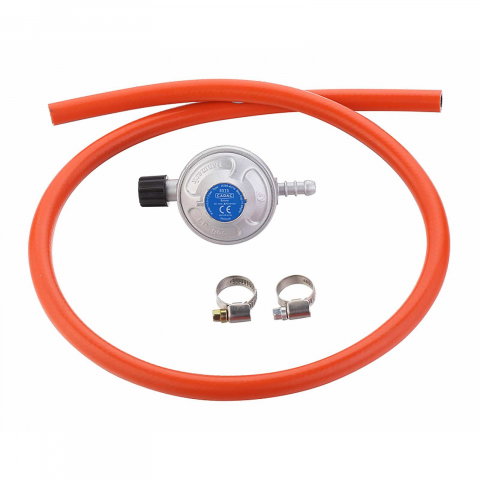 UZ GOSPODĂRESC - Set regulator de presiune gaz si furtun cu filet 1 pe 4 Cadac 30mBar 8515