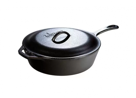 SET TIGAIE INALTA ROTUNDA SI CAPAC DIN FONTA CU MANER 30,5 cm LODGE L-10CF3 [0]
