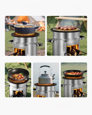 Soba tip racheta pentru camping [3]