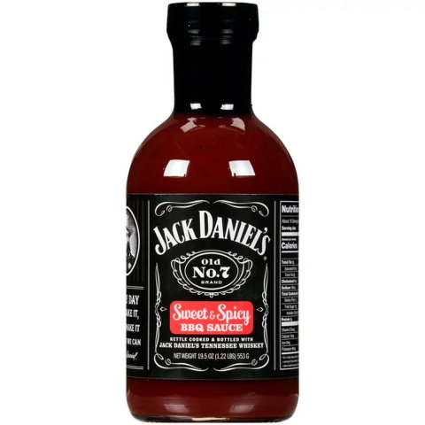 DIVERSE - Sos Jack Daniels Sweet &amp; Spicy BBQ Sauce 473 ml 553 g JD-2393