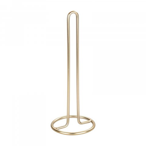 Suport prosoape de bucatarie Wenko Gina 32,5 cm inaltime diametru 12,5 cm auriu mat 53249100 [0]