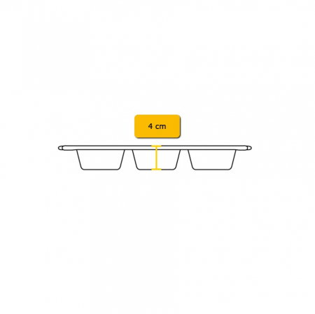 Tava din fonta cu 6 cupe pentru briose Lodge 32 x 18 cm L-BW6MFN [6]