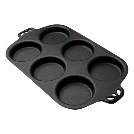 Tavi & forme de copt - Tava din fonta pentru copt briose 40 x 23 x 2,5 cm Camp Chef CC-CIGT6