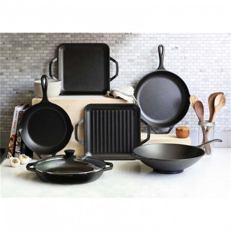 Tava patrata cu doua manere Chef Collection Lodge 28 cm L-C11SGR [2]