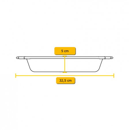 Tava rotunda din fonta cu manere tip tigaie Lodge 26 cm L-BW10BSK [4]