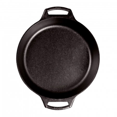 Tava rotunda din fonta cu manere tip tigaie Lodge 26 cm L-BW10BSK [1]