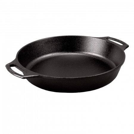 Tavi & forme de copt - Tava rotunda din fonta cu manere tip tigaie Lodge 26 cm L-BW10BSK