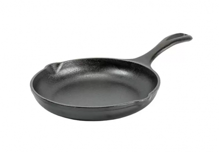 Vase pentru gătit din fontă - TIGAIE ADANCA ROTUNDA DIN FONTA CU MANER 20 CM CHEF COLLECTION LODGE L-C8SK