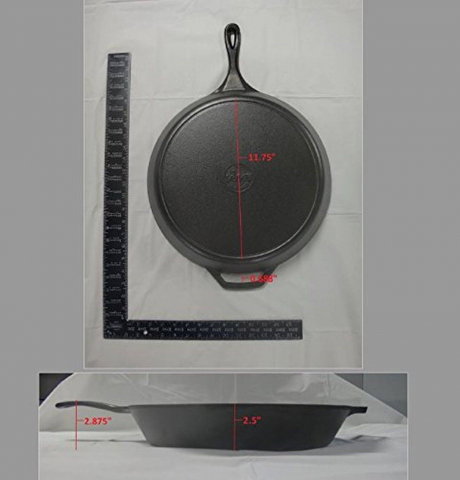 Tigaie adanca rotunda din fonta cu maner Lodge 38 cm L-14SK3 [9]