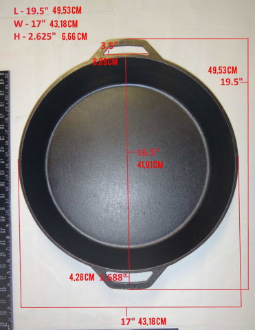 Tigaie adanca rotunda din fonta cu manere Lodge 43 cm L-17SK3 [8]