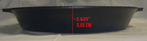 Tigaie adanca rotunda din fonta cu manere Lodge 43 cm L-17SK3 [10]