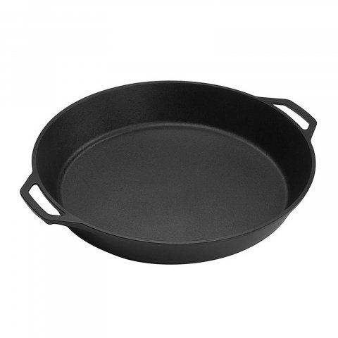 VASE DE GĂTIT - Tigaie adanca rotunda din fonta cu manere Lodge 43 cm L-17SK3