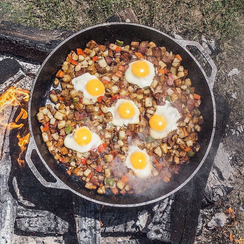 Tigaie adanca rotunda din fonta cu manere Lodge 43 cm L-17SK3 [11]
