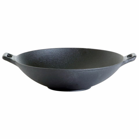 VASE DE GĂTIT - Tigaie Wok din fonta 30 cm ALL GRILL 4530