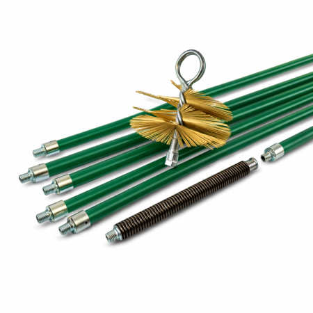 TRUSE SI ACCESORII PROFESIONALE DE CURATARE HORN - trusa-curatare-hornuri-d125-8m-autoblocare-perie-otel