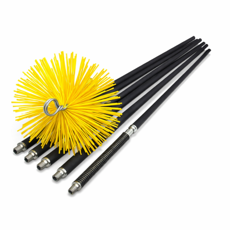 Trusa profesionala de curatat hornuri 8m cu arc si perie nylon D150 [2]
