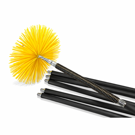 Trusa profesionala de curatat hornuri 8m cu arc si perie nylon D250 [1]