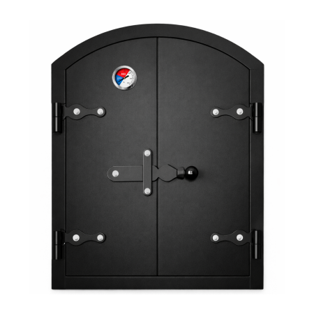 Uși de cuptor - Ușă afumătoare din oțel 600x500 mm cu termometru 300°C