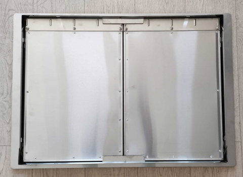 Usa din inox cu cadru built-in 81 x 57 x 4 cm pentru insula si bucatarie exterioara Grandhall Elite 4B A08001005T [1]