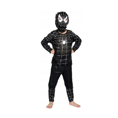 Costume si seturi pentru copii - Costum carnaval Spiderman, 7-9 ani, 120-130 cm, negru