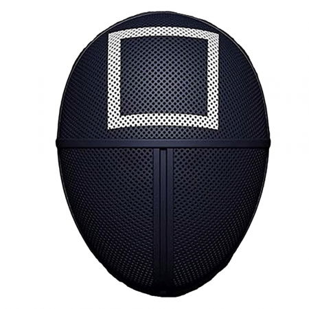 Accesorii costume copii - Masca de plastic, Jocul Calamarului, plastic, negru