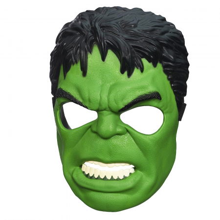Accesorii costume copii - Masca pentru copii IdeallStore®, Incredible Hulk, plastic, verde, prindere elastic, marime universala