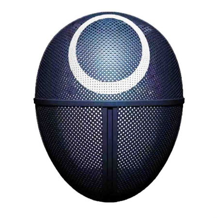 Accesorii costume copii - Masca de plastic, Jocul Calamarului, plastic, negru