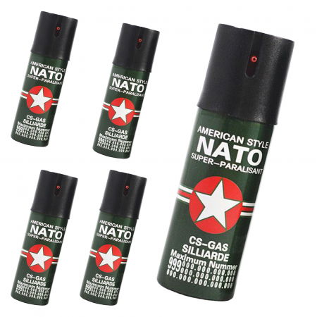 Seturi & accesorii autoaparare - Set 5 bucati spray autoaparare Nato 60 ml