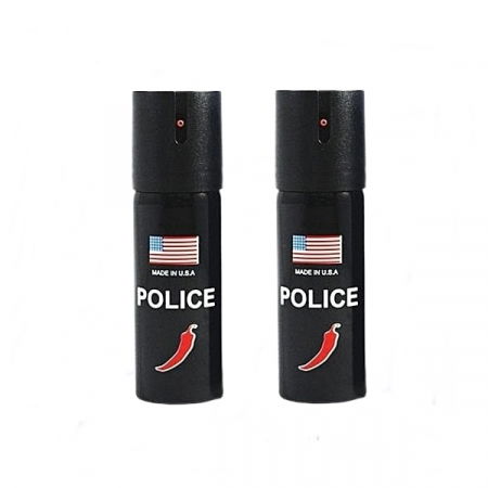 Spray autoaparare - Set 3 bucati Spray paralizant chili USA Police, IdeallStore®, 60 ml, husa inclusa