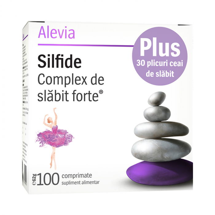Silfide Complex De Slabit Forte, 100 Comprimate + Ceai De Slabit, 30 Plicuri [1]