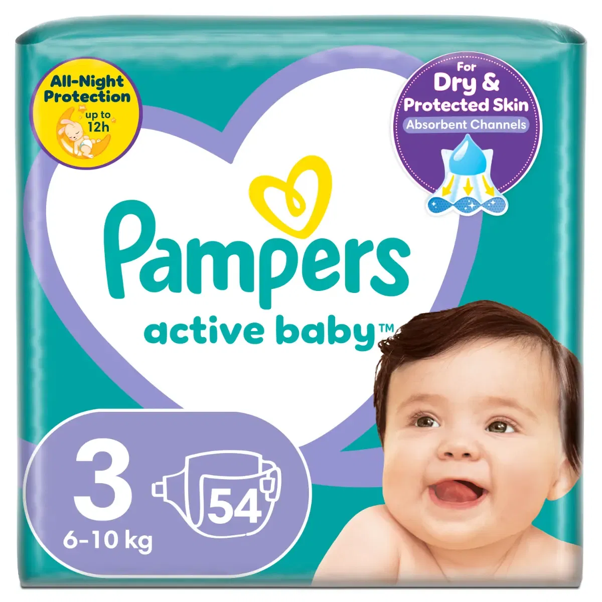 Altele - Pampers Scutece Active Baby Marimea 3 , 6- 10 Kg , 54 Bucati