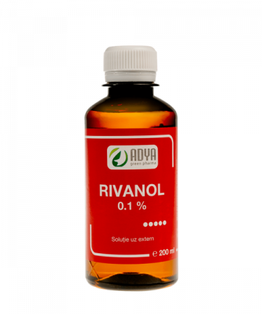 Din receptura noastră (laboratorul nostru) - Rivanol 0,1% Solutie Uz Extern, 200 Ml