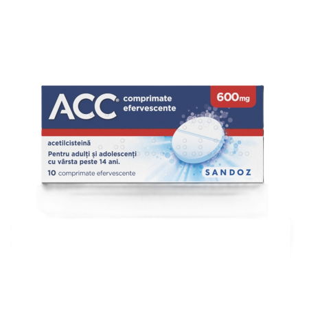 OTC - ACC 600 mg – Comprimate Efervescente, 10 bucăți