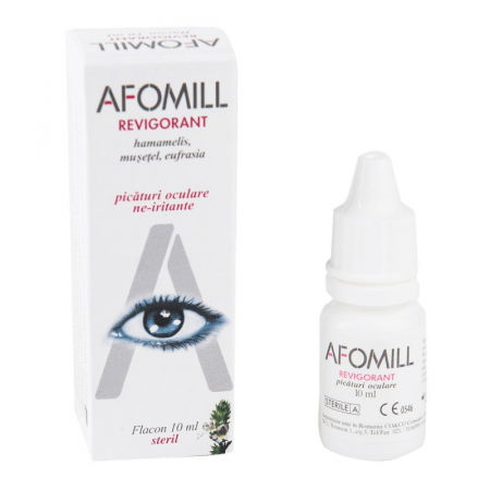 Ochii- oglinda sufletului - Afomill Revigorant Picaturi Oculare, 10 Ml