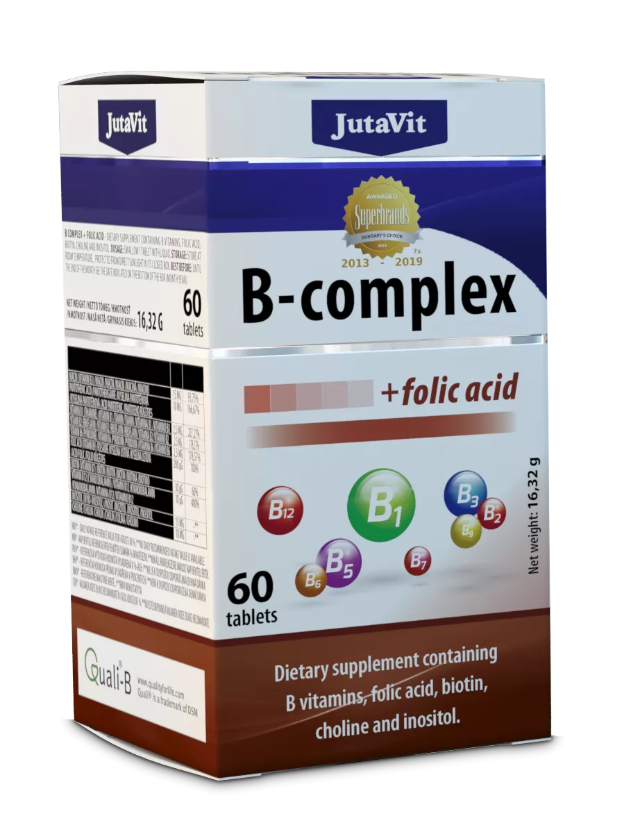 Suplimente alimentare - B Complex Cu Acid Folic X 60 Tablete