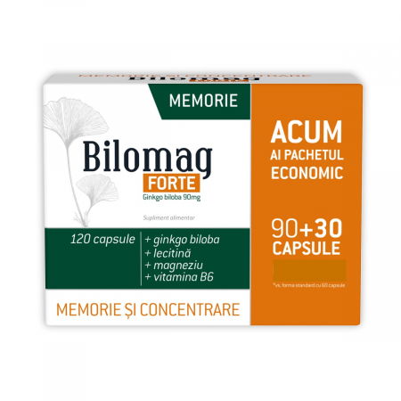 Altele - Bilomag Forte Memorie, Pachet Economic 90+30 Capsule