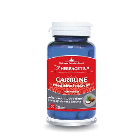 Digestie și metabolism - Carbune Medicinal Activ , 60 Capsule