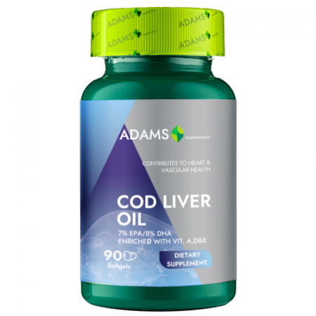 Altele - Cod Liver Oil (Ulei Din Ficat De Cod) 1000 Mg, 90 Capsule