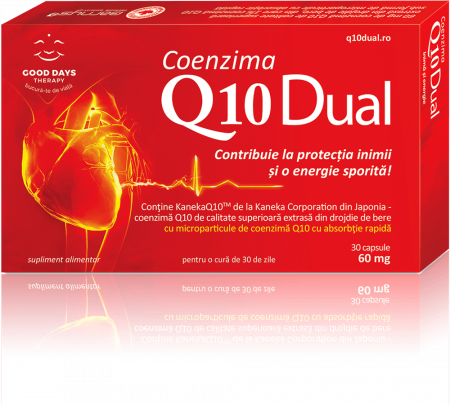 Inimioară, Inimioară - Coenzima Q10 Dual 60 Mg, 30 Capsule