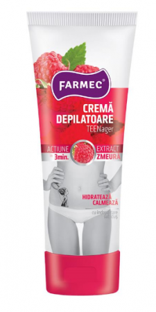 Tânăr, frumos, ... - Farmec Crema Depilatoare Teenager (Zmeura) (8230), 150 Ml