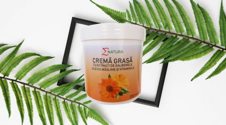 Altele - Crema Grasa Cu Extract De Galbenele, Ulei De Masline Si Vitamina E, 250 Ml