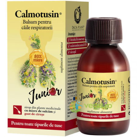 Mă doare... - Calmotusin Junior Sirop Cu Miere Si Gust De Cirese X 100Ml