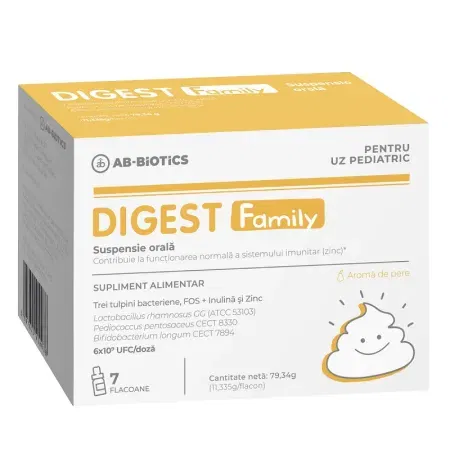 Digestie și metabolism - Digest Family Suspensie Orala , 7 Flacoane