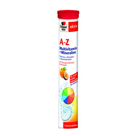 Suplimente alimentare - Doppelherz Aktiv A-Z Multivitamine+Minerale, 15 Comprimate Efervescente