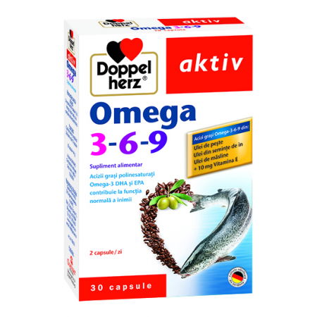 Suplimente alimentare - Doppelherz Aktiv Omega 3-6-9, 30 Capsule