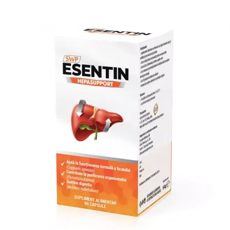 Biliar și hepatic - Esentin Hepasuport , 90Capsule