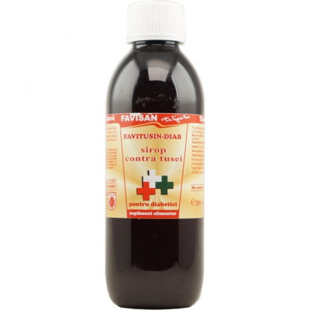 " Sunt prea dulce..."(  Diabet zaharat) - Favitusin-Diab Sirop Contra Tusei, 250 Ml