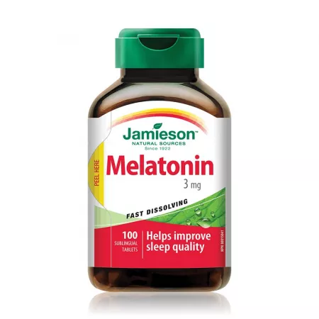 Altele - Jamieson Melatonina 3Mg , 100 Tablete Sublinguale